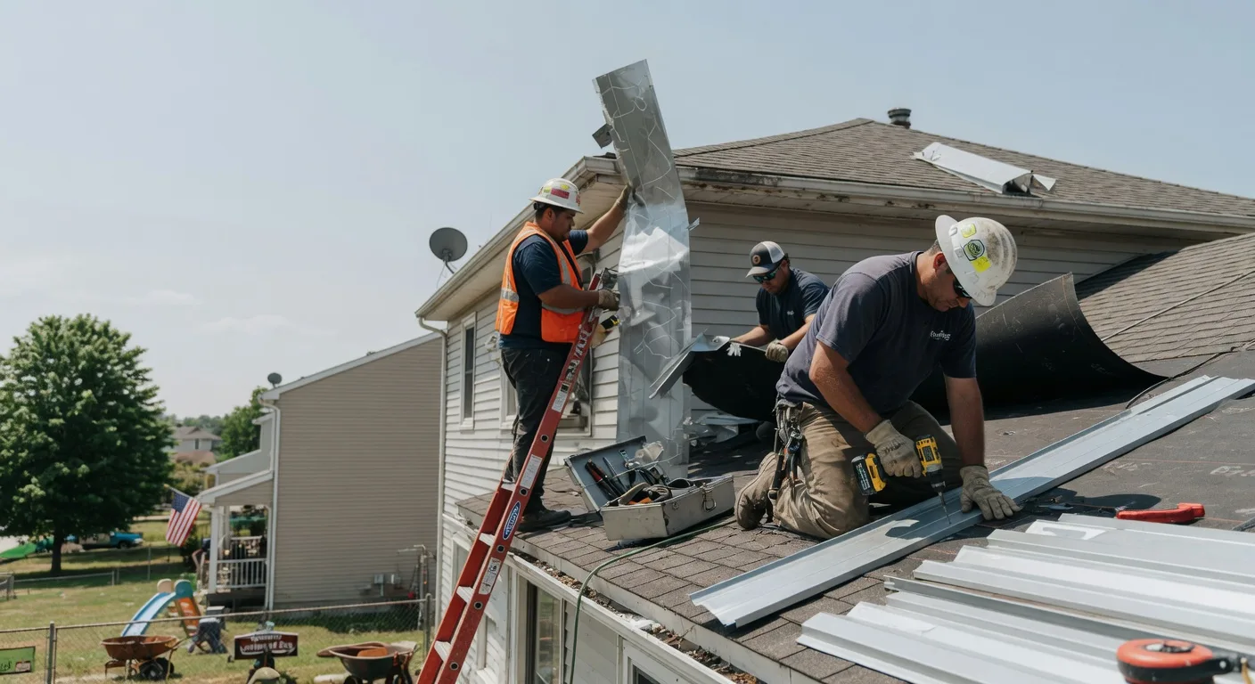 Storm Damage Metal Roof Repair in Berkshire, MA